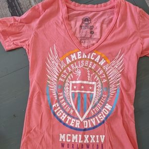 Ladies American fighter tee shirt
